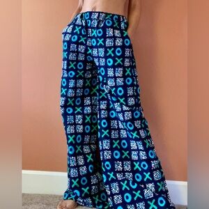 African Print Palazzo Wide Leg Pants NEW